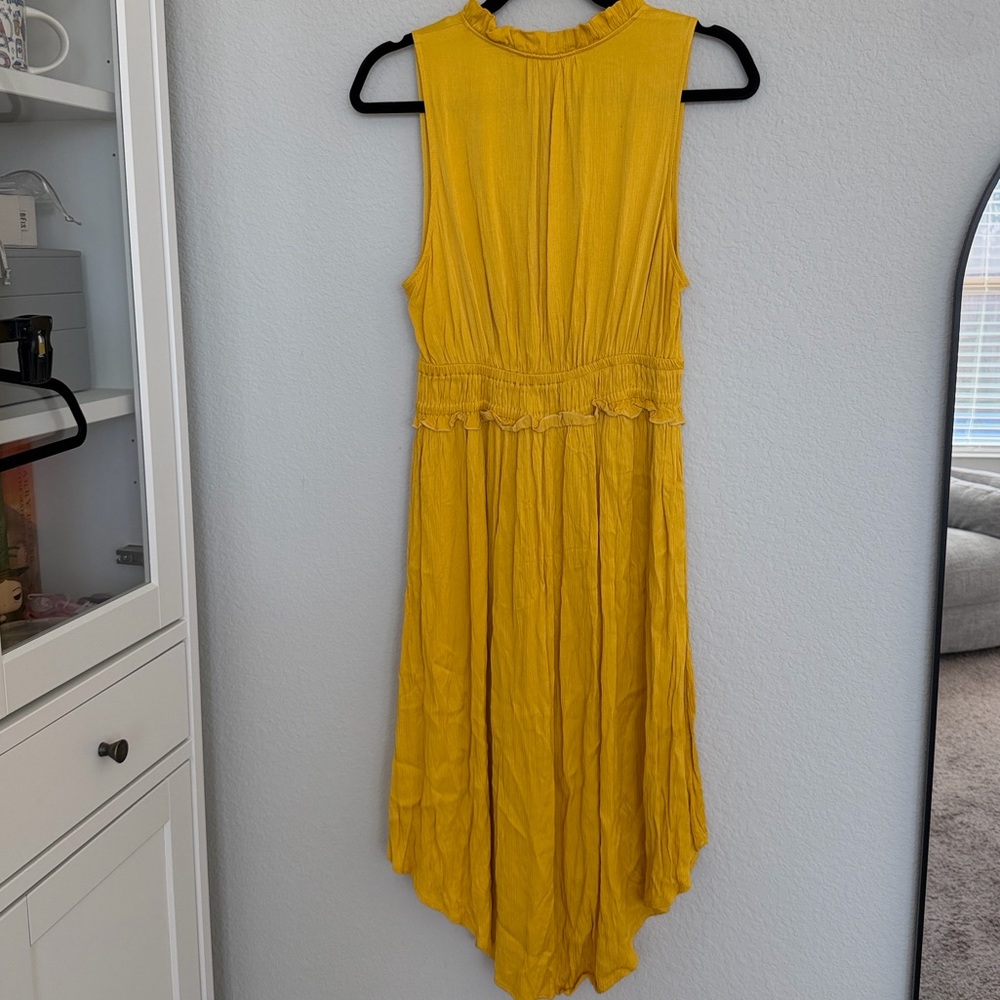 Anthropologie Maeve La Habana V-Neck Boho Sleeveless Mango Midi Dress - Picture 3 of 5